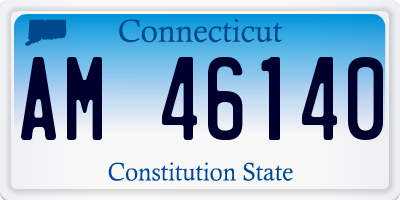 CT license plate AM46140