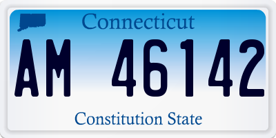 CT license plate AM46142