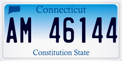CT license plate AM46144