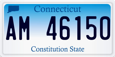 CT license plate AM46150