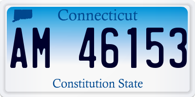 CT license plate AM46153