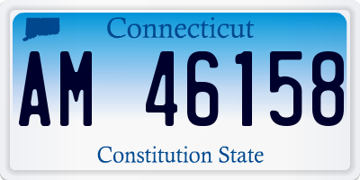 CT license plate AM46158