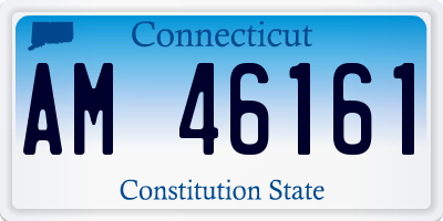 CT license plate AM46161