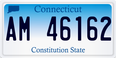 CT license plate AM46162