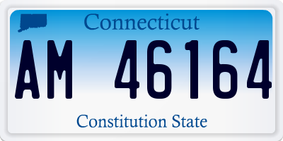 CT license plate AM46164