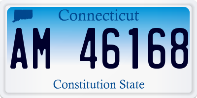 CT license plate AM46168