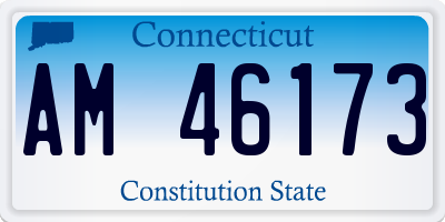 CT license plate AM46173
