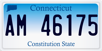 CT license plate AM46175