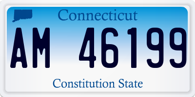 CT license plate AM46199
