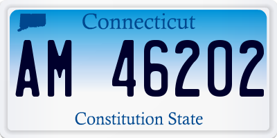 CT license plate AM46202