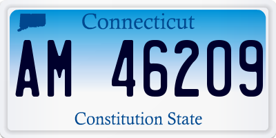 CT license plate AM46209