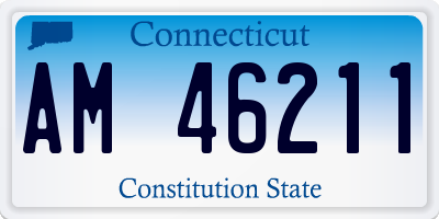 CT license plate AM46211