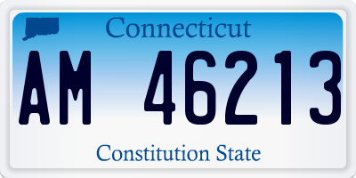 CT license plate AM46213