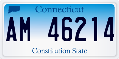 CT license plate AM46214