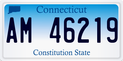 CT license plate AM46219