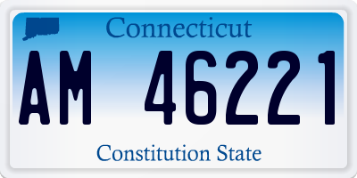 CT license plate AM46221