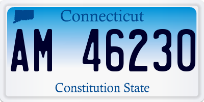 CT license plate AM46230