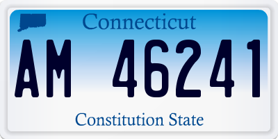 CT license plate AM46241