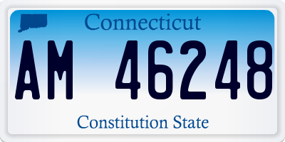 CT license plate AM46248