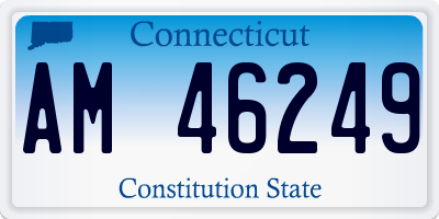 CT license plate AM46249