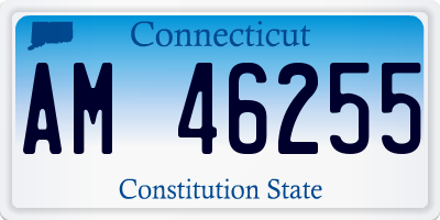 CT license plate AM46255