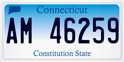 CT license plate AM46259