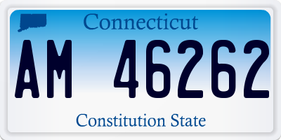 CT license plate AM46262