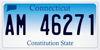 CT license plate AM46271