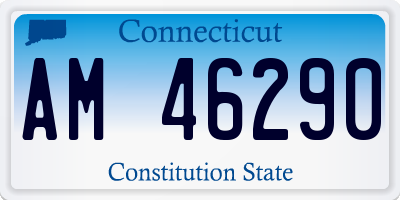 CT license plate AM46290