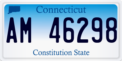 CT license plate AM46298