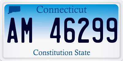 CT license plate AM46299