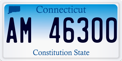 CT license plate AM46300