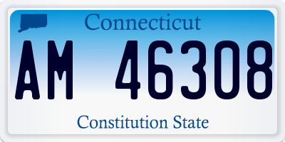 CT license plate AM46308