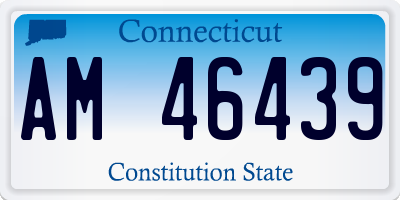 CT license plate AM46439