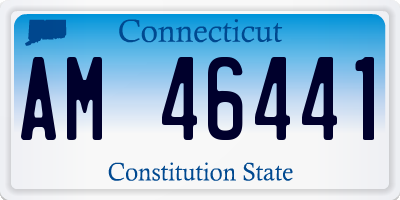 CT license plate AM46441