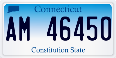 CT license plate AM46450