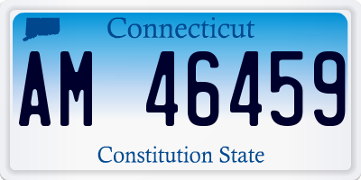 CT license plate AM46459