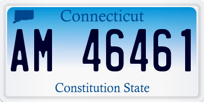 CT license plate AM46461