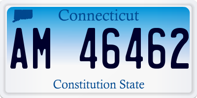 CT license plate AM46462