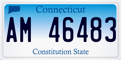 CT license plate AM46483