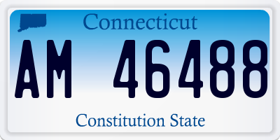 CT license plate AM46488