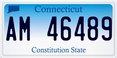CT license plate AM46489