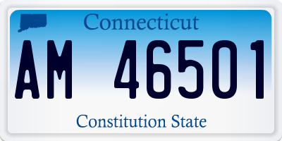 CT license plate AM46501