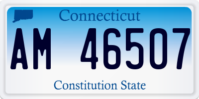 CT license plate AM46507