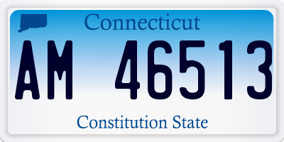 CT license plate AM46513