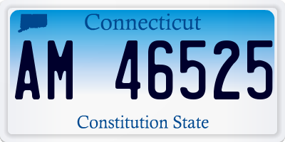 CT license plate AM46525