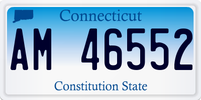 CT license plate AM46552