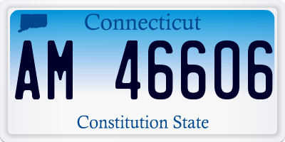 CT license plate AM46606