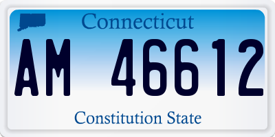 CT license plate AM46612
