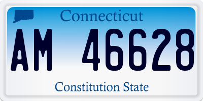 CT license plate AM46628
